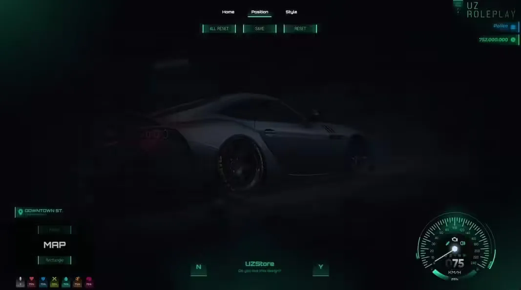 Trygon HUD v2 FiveM Script - esx 2