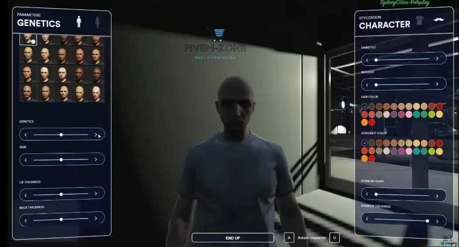 VexCreator - Skin Changer product preview for esx FiveM servers