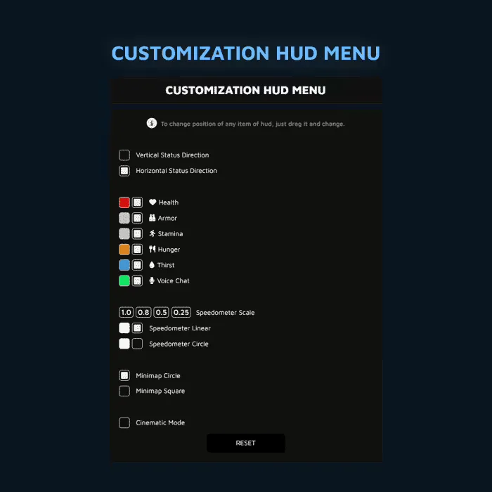 VMS HUD FiveM Script - esx 4