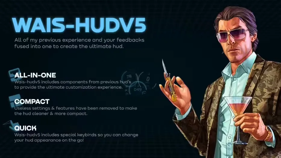 Wais HUD V5 (ESX/QB) FiveM Script - esx 2