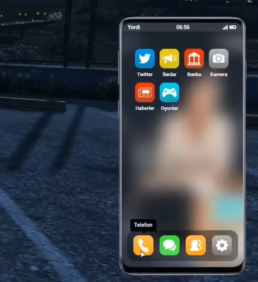 Yordi Phone product preview for esx FiveM servers