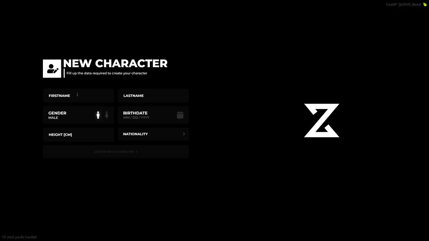 ZSX Multicharacter FiveM Script - esx 2