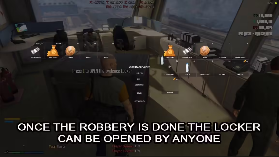 Law Enforcement: Evidence Lockers FiveM Script - esx 3