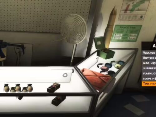 Chrom_2020-12-05_17-02-55 Screenshot der Benutzeroberfläche des Waffengeschäfts in FiveM