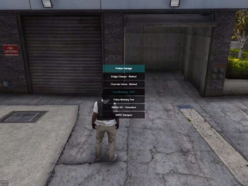 Garage de police ESX FiveM