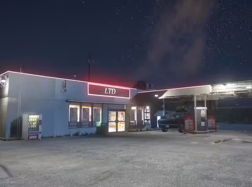 Sandy Gas Station