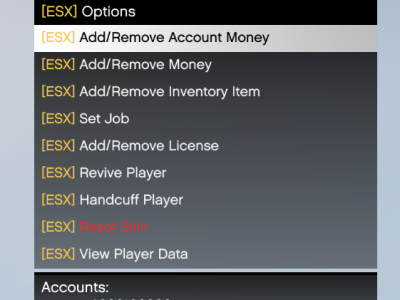 FiveM Mod ESX Plugin For EasyAdmin FiveM resource preview