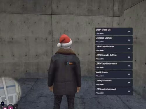 menu de la voiture de police menu de la voiture de police