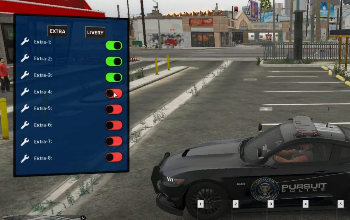 Livery UI for Police FiveM resource preview 2