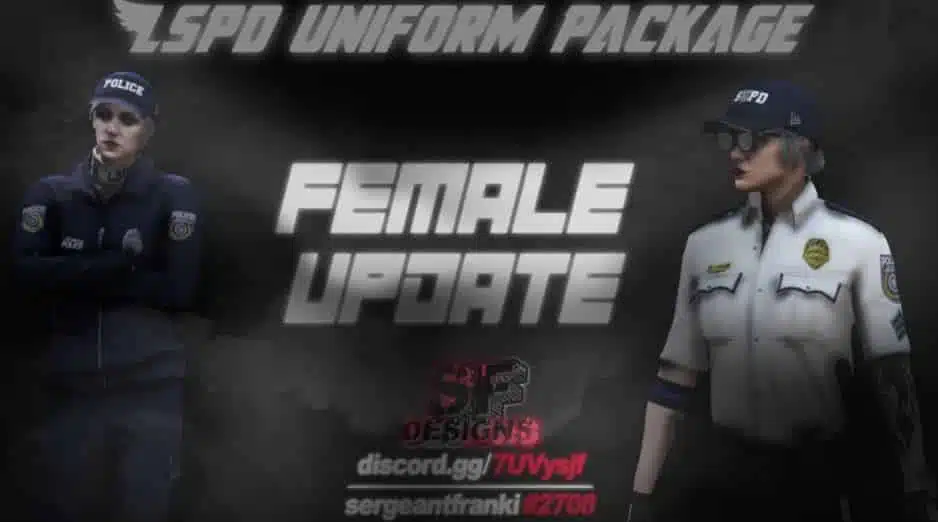 Los mejores paquetes de ropa para FiveM - Reseñas 4 Vista previa de ropa de policía LSPD UP Major