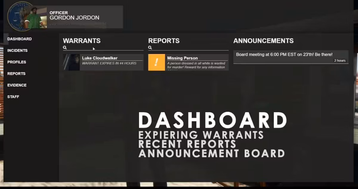 Core MDW / Police Computer (MDT) FiveM resource preview 2