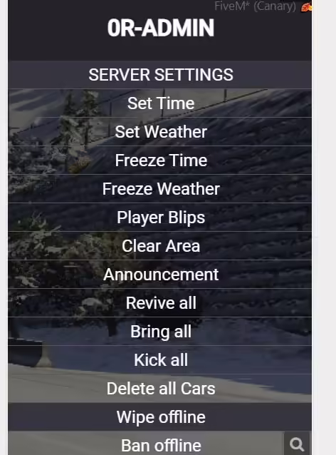 FiveM Admin Menu