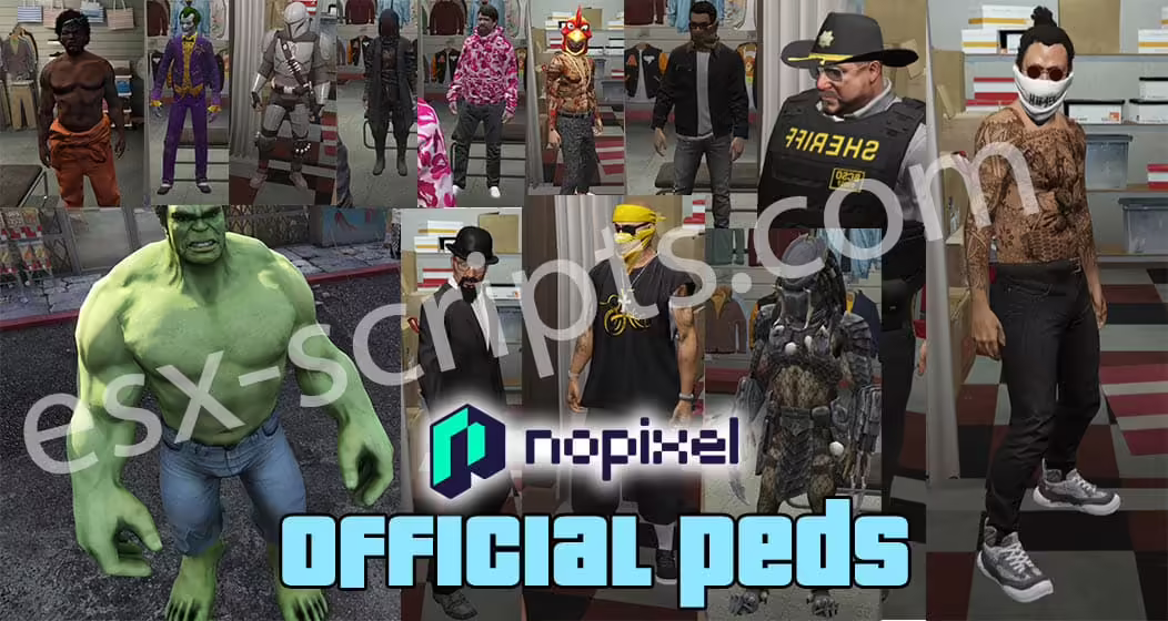 NoPixel Peds FiveM Mod NoPixel Peds