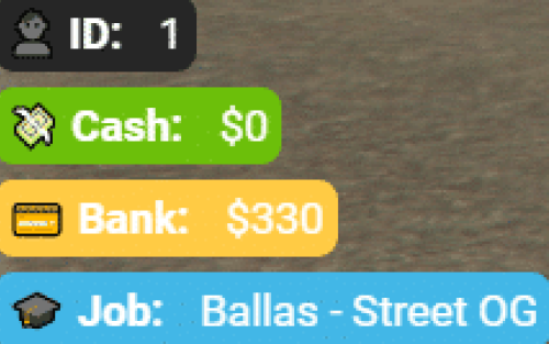Simple ESX HUD FiveM resource preview