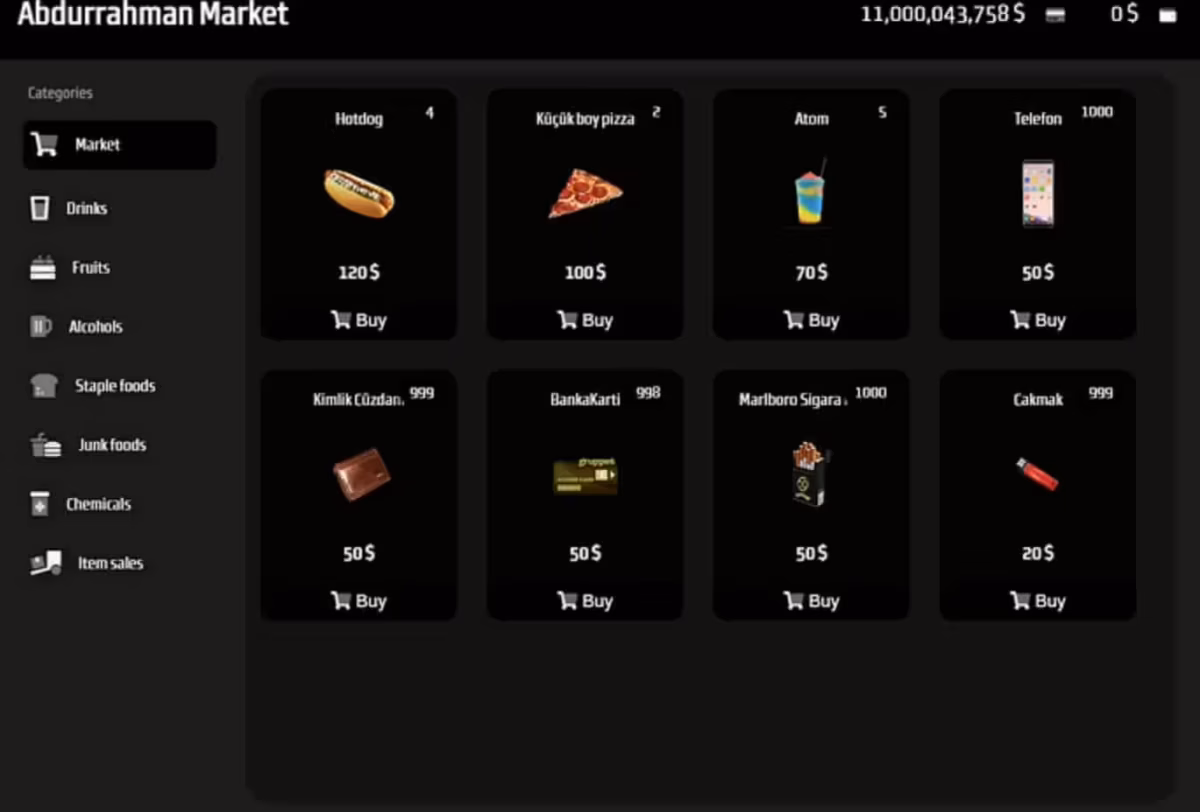 FiveM Marketplace Script (Player-Owned)