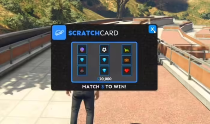 Scratchcard (LuckGame) FiveM Script - esx 4