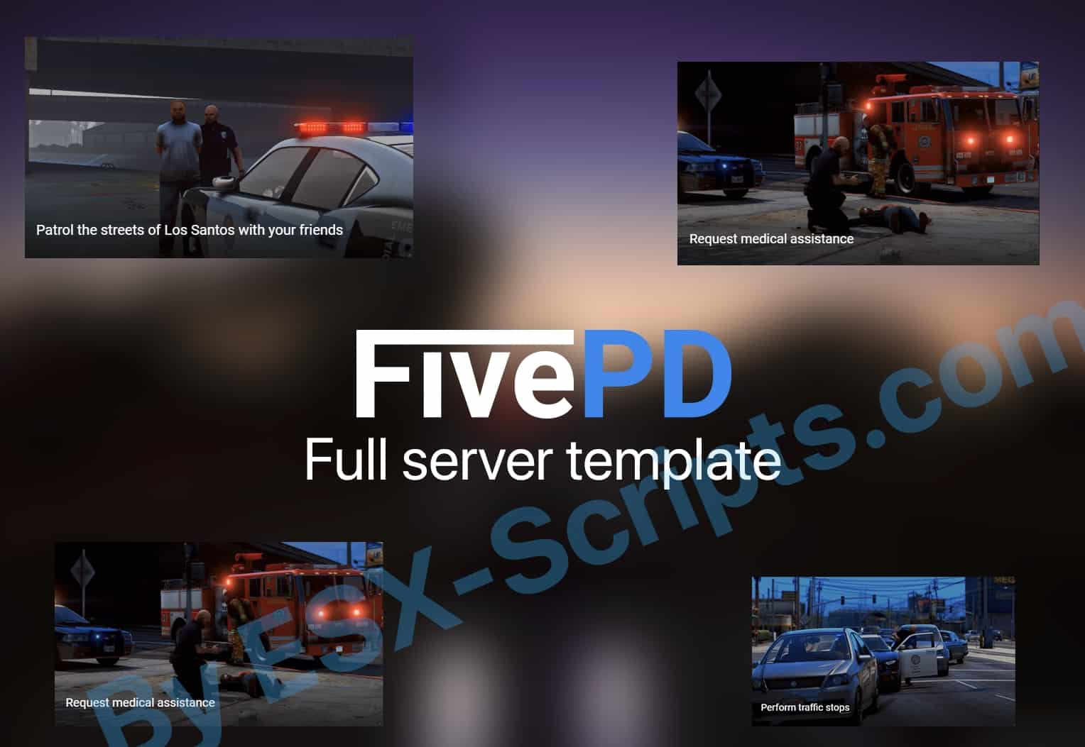 FivePD server template FiveM Mod FivePD server template