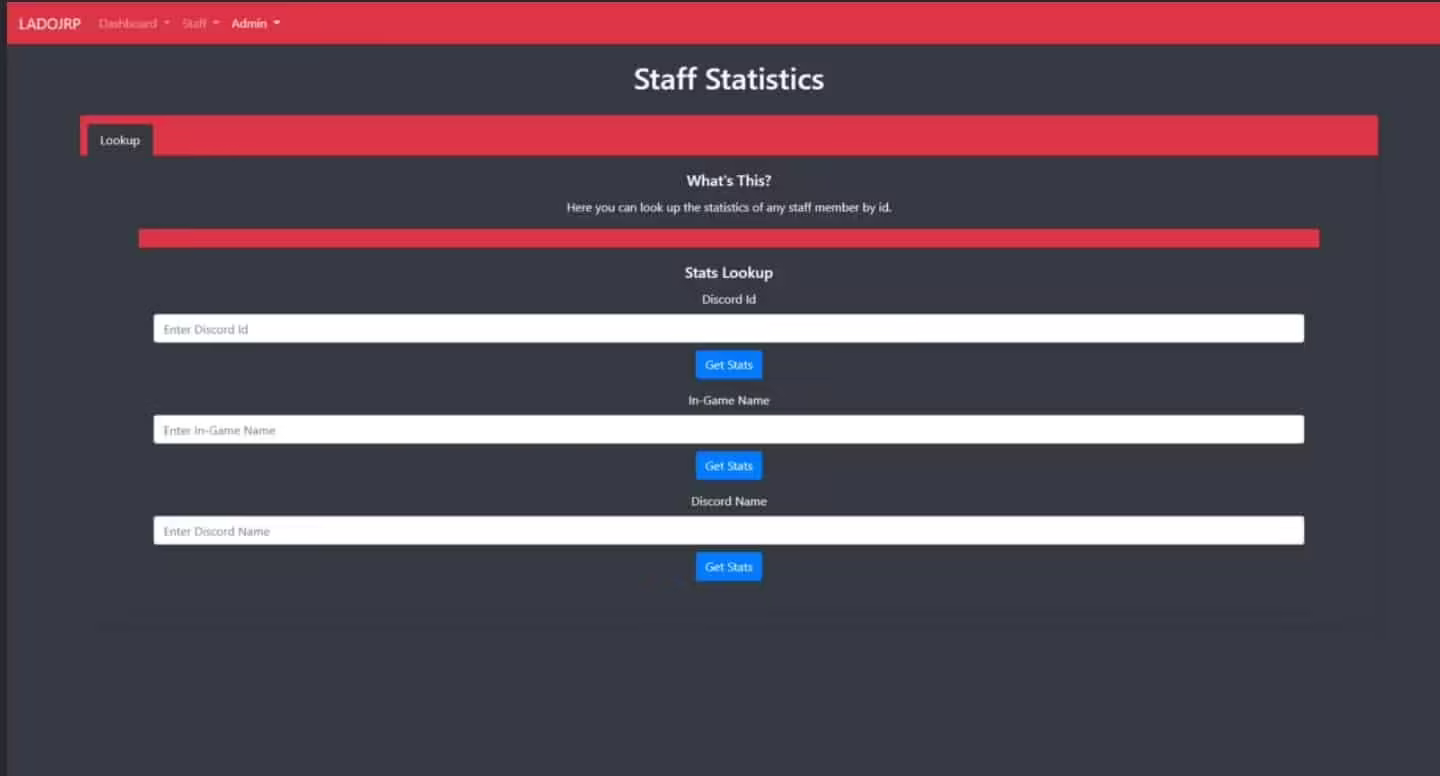 Staff Portal (Web Panel) - Warn, Kick, Ban, Command