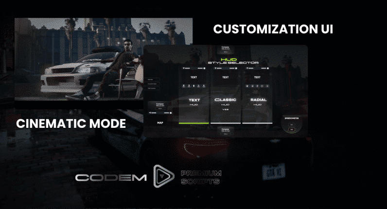 BLVCK HUD v2 NEON FiveM Script - esx 3