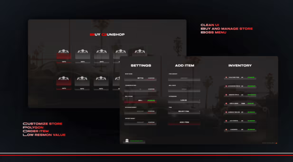 Expanded purchasable weapon shop system (Premium) FiveM Script - esx 3