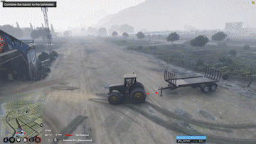 Animación de vista previa del trabajo de Farmer Simulator