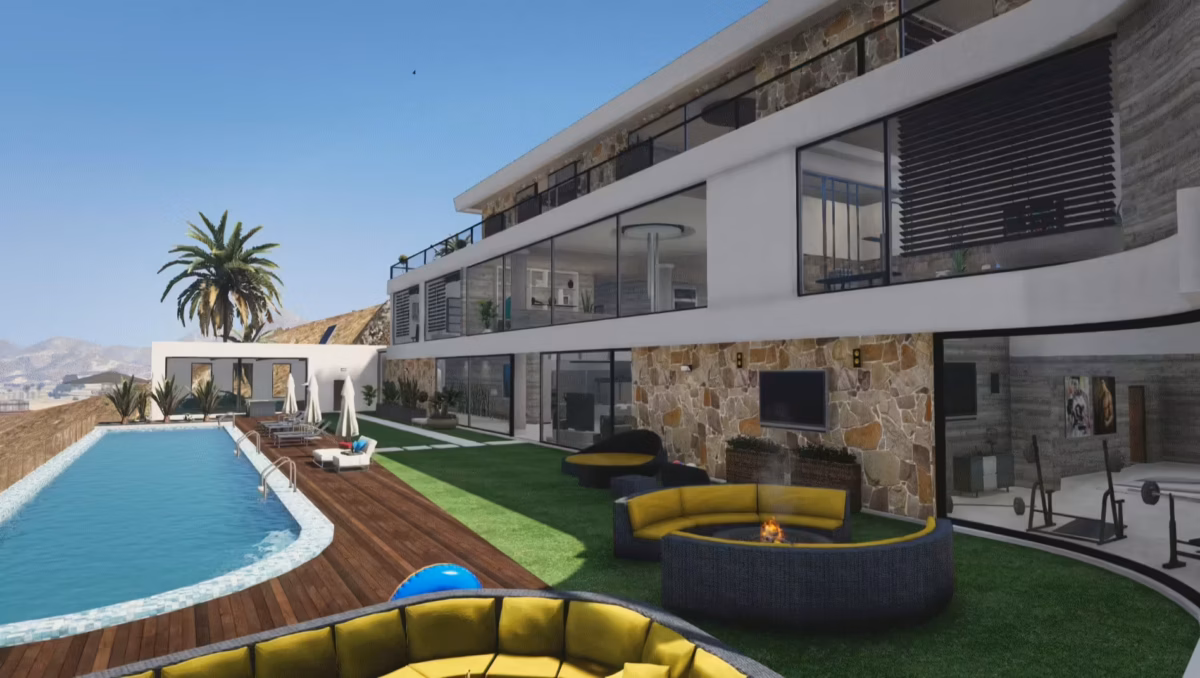 Prévia do recurso Desert Mansion FiveM 2