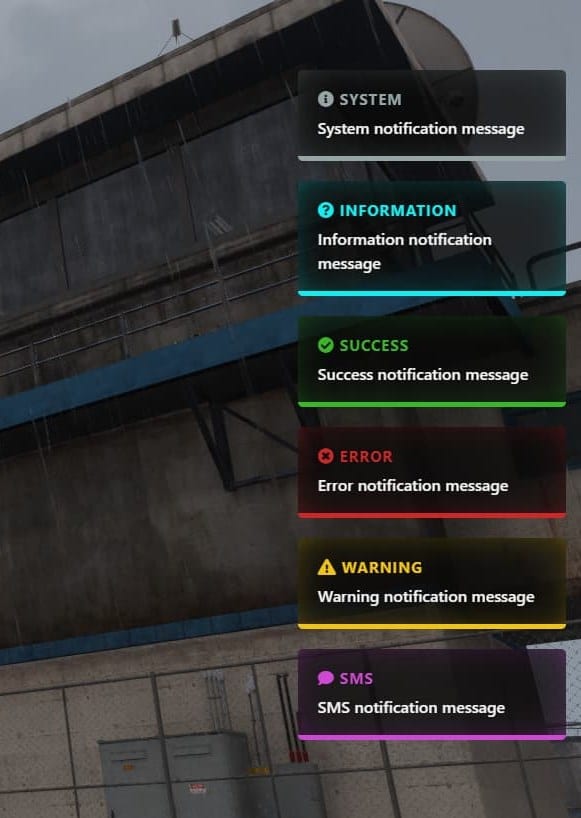 vCore Notifications FiveM Script - standalone 2
