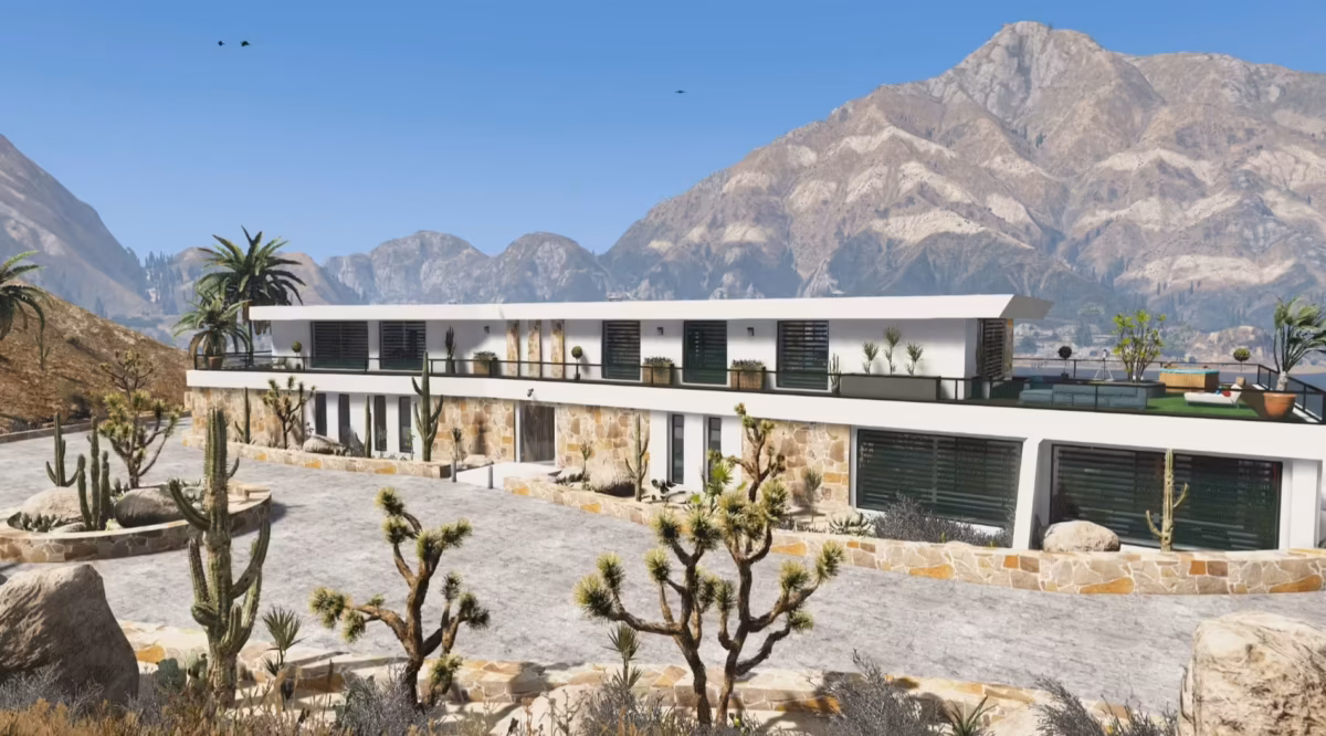 Prévia do recurso Desert Mansion FiveM 5