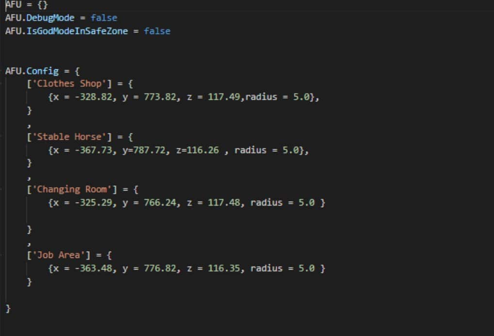 RedM Safe Zone Script FiveM Script - esx 2