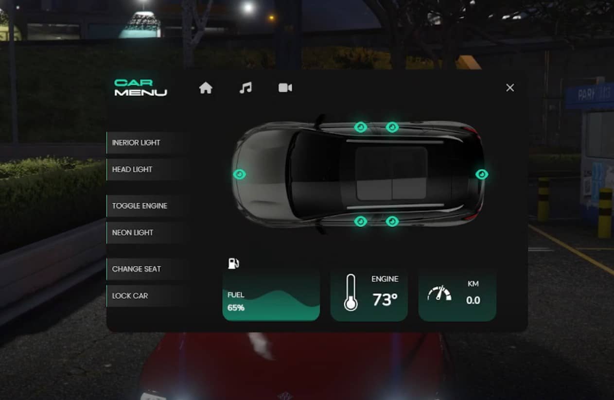 2NA Car Control product preview for esx FiveM servers