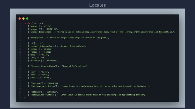 Cylex Pause Menu FiveM Script - esx 3