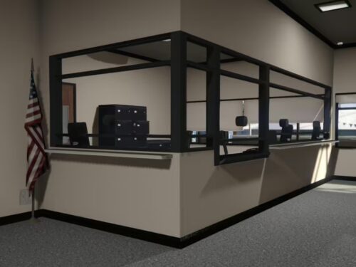 courageux_Tzrxpa8l8X Capture d'écran de la ressource FiveM du service d'urgence et du poste de police de Sandy Shores