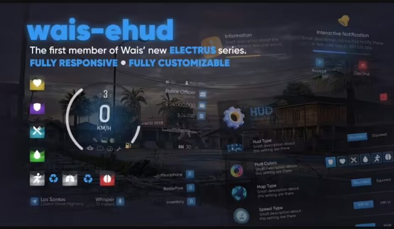 wais eHUD (qbCore) FiveM