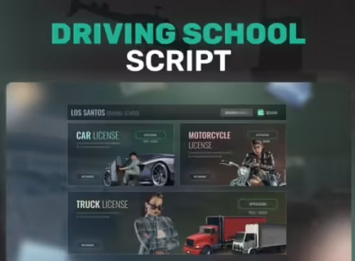 ESX Vista previa del recurso del guion de la escuela de manejo FiveM