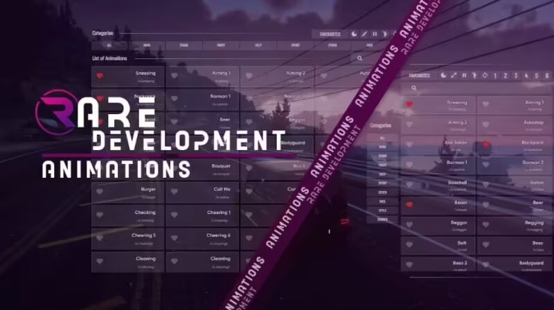 r_animations - Menu d'animations FiveM le plus avancé