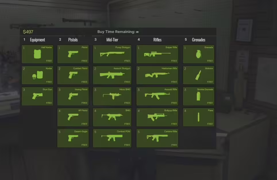 GUN MENU | Inspired by CS 2