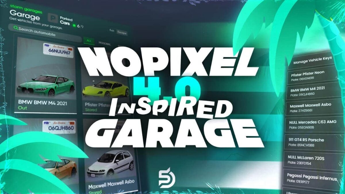NoPixel 4.0 Garage System FiveM Ressourcen-Vorschau 5