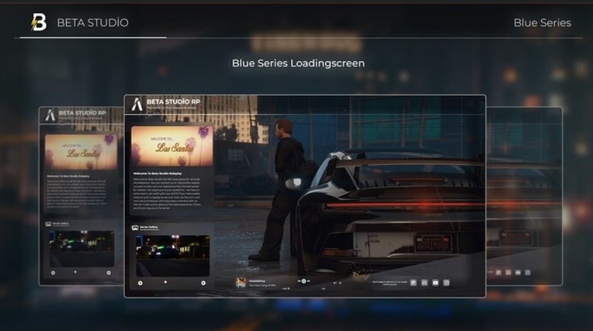 Blue Loading Screen - Beta Studio
