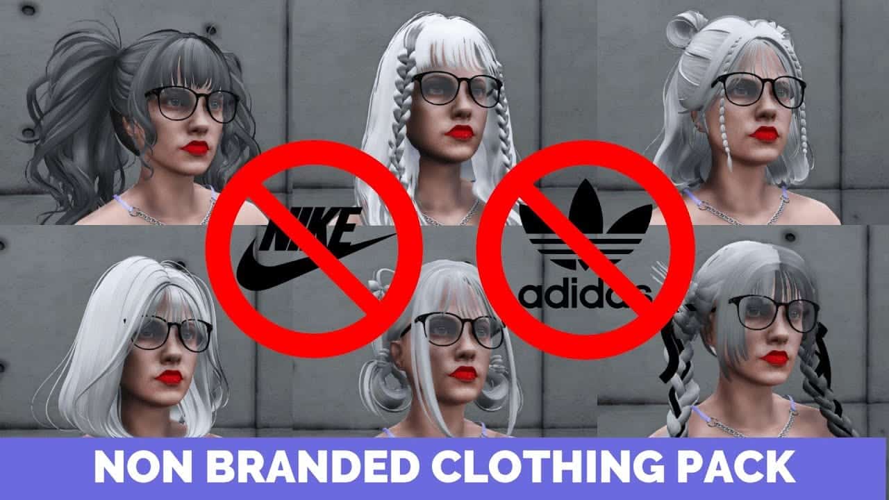 NON BRANDED FEMALE Clothing Pack product preview for standalone FiveM servers