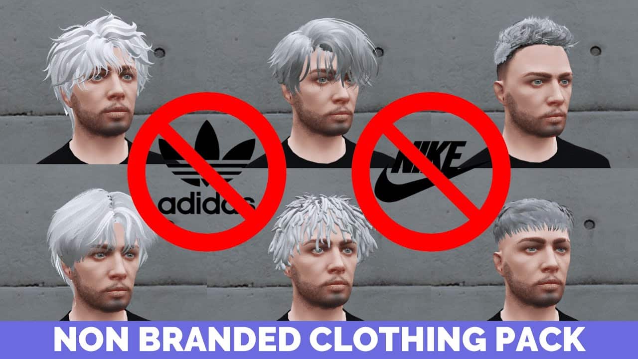 NON BRANDED MALE Clothing Pack product preview for standalone FiveM servers