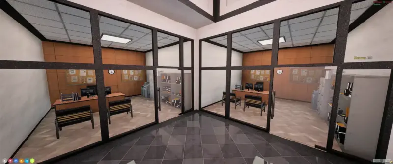 FiveM_b2944_GTAProcess 2024-06-04 03-18-45 Police Department - MLO FiveM FiveM Interior Screenshot