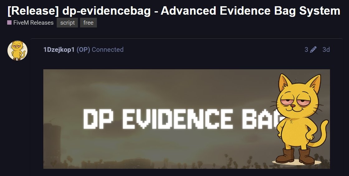 Evidence Bag System