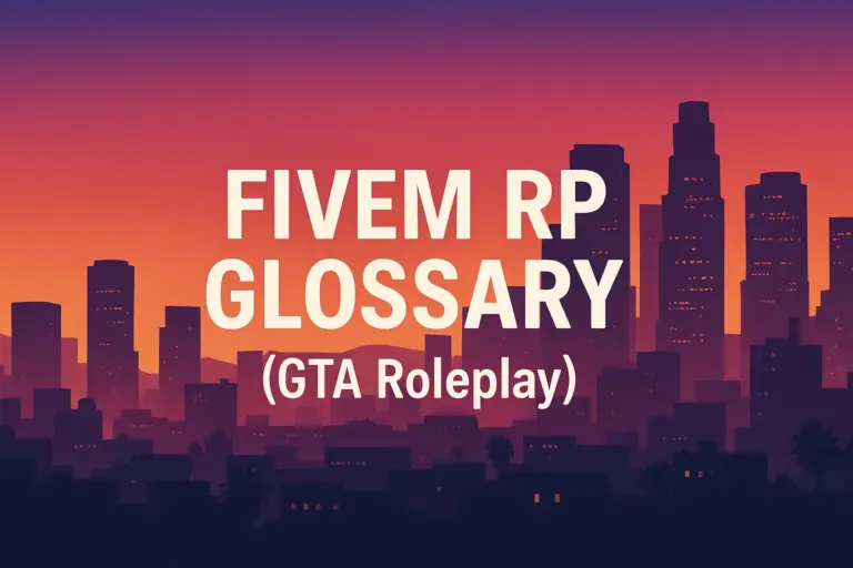 Glossário de gta rp fivem