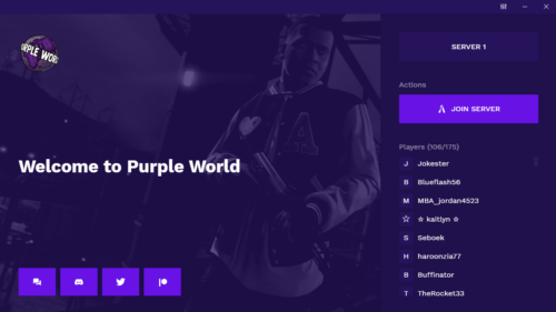 Purple World Launcher