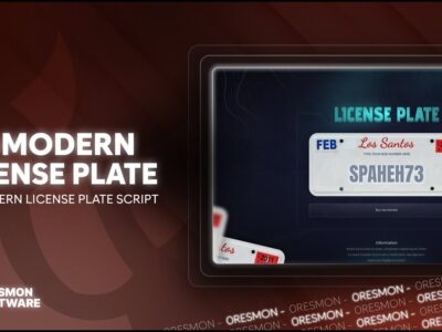 FiveM Mod modernlicenseplate