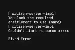[citizen-server-impl] You lack the required entitlement t…