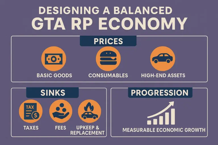 Gestaltung einer ausgewogenen GTA RP-Wirtschaft: Preise, Kostensenken, Programm…