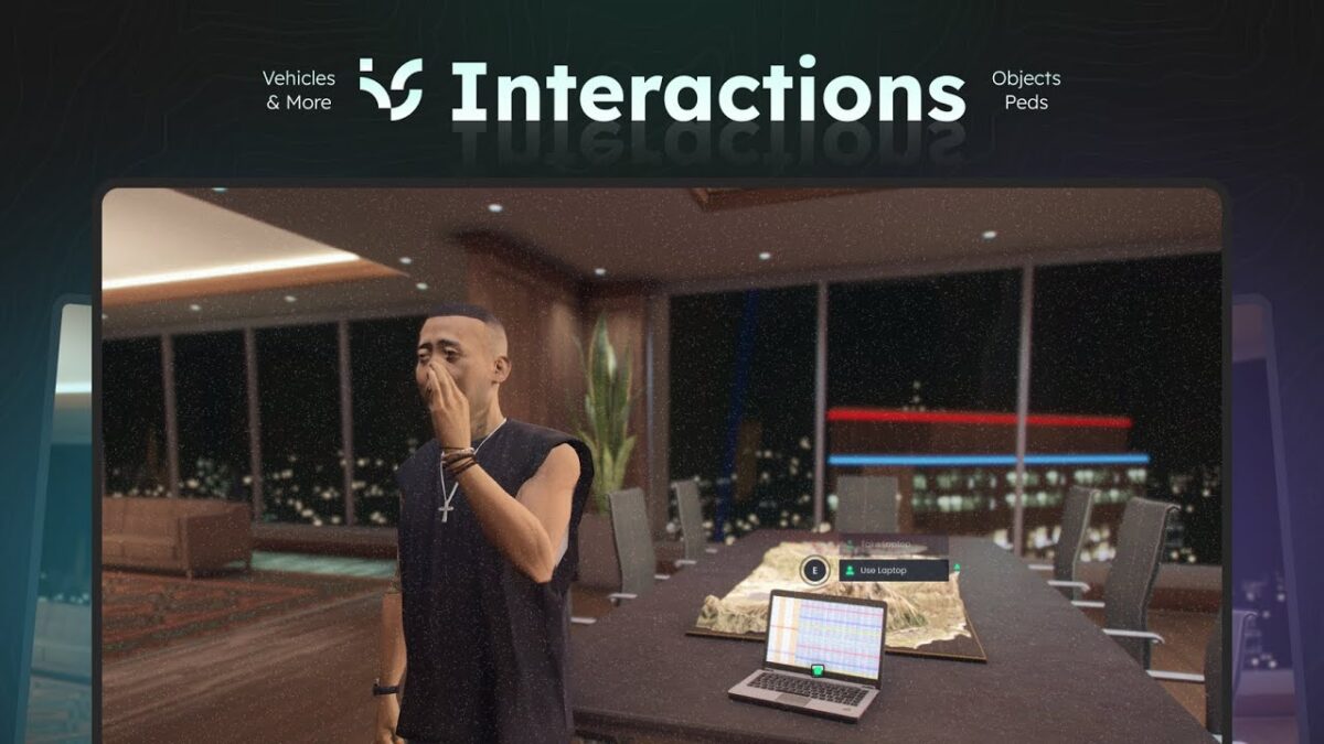 interactions Vista previa del recurso Interactions V2 FiveM
