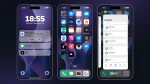 LB Phone v2 OS-Sperrbildschirm mit Dynamic Island und Einrichtungsbildschirm