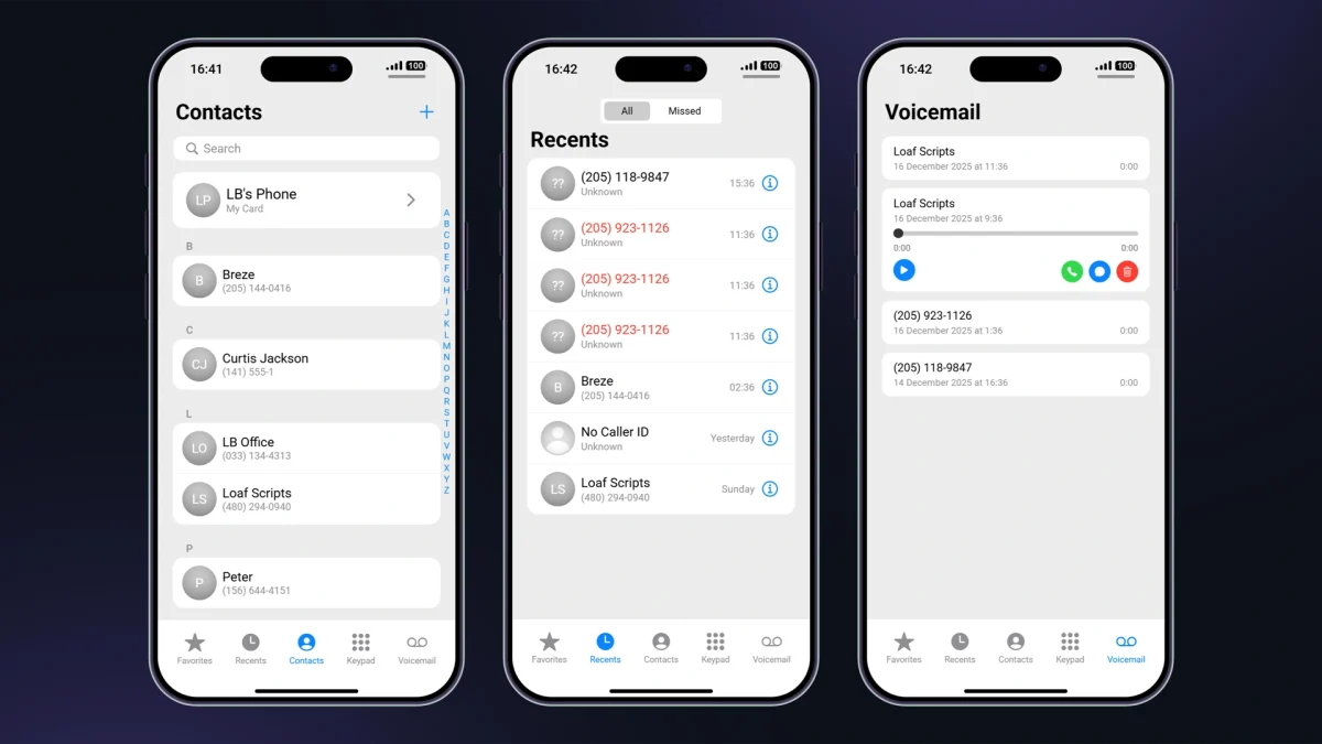 LB Phone v2 Startbildschirm mit App-Raster